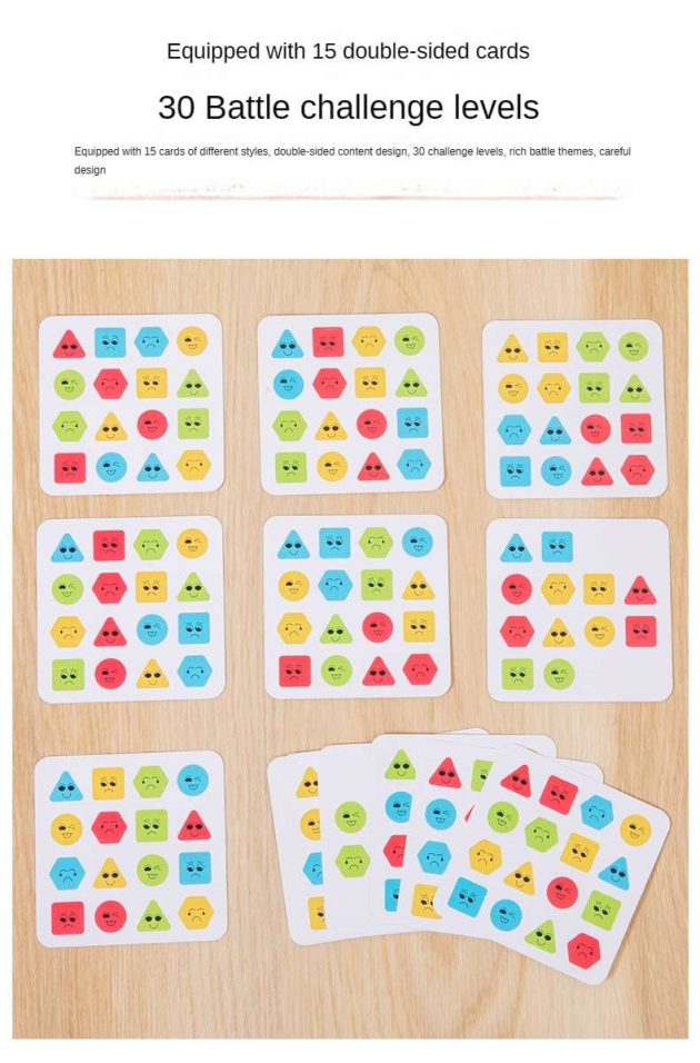 Jouet en Bois Puzzle avec Cartes de Motifs et Rubber Band, 8x8 Épingles  Pegboard Jeu Maternelle Forme Puzzle Learning Ressources