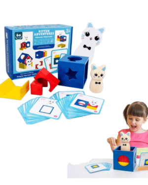 Jeu de puzzle 3D en bois Montessori avec 60 défis logiques – jouet éducatif pour enfants