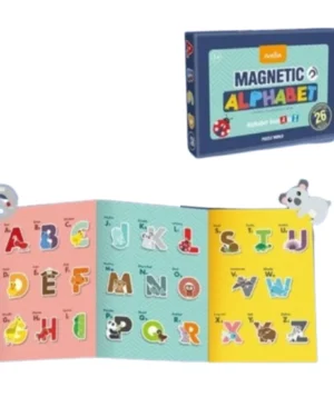 Puzzle Alphabet Montessori 26 lettres magnétiques. Jouet éducatif en bois au Maroc pour apprendre à lire et développer motricité fine et langage.