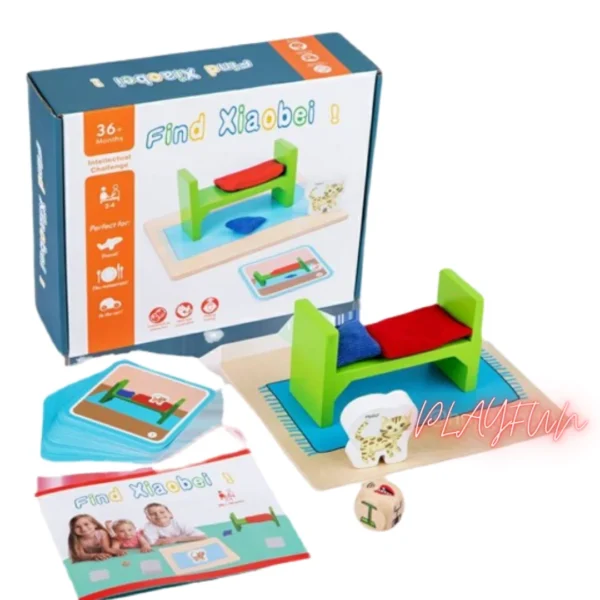 Puzzle 3D en bois Montessori avec 34 énigmes, jouet éducatif pour développer logique, concentration et motricité fine des enfants au Maroc