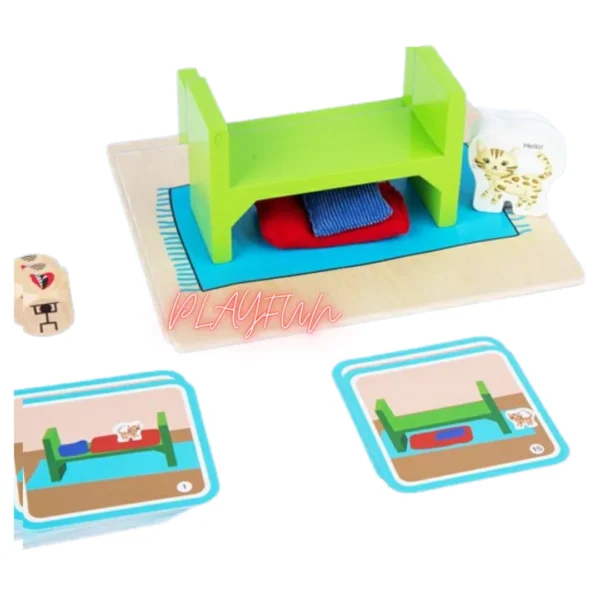 Puzzle 3D en bois Montessori avec 34 énigmes, jouet éducatif pour développer logique, concentration et motricité fine des enfants au Maroc