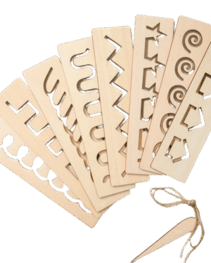 Kit éducatif en bois pour apprendre à tracer les lettres, les chiffres et les formes avec un stylo en bois