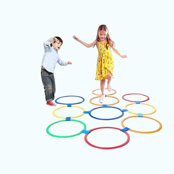 Cerceaux multicolores pour enfants, lot de 10, utilisés pour le sport, la coordination et les jeux d’extérieur