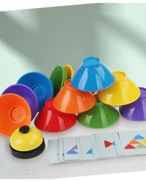 Bols colorés à empiler pour enfants et adultes, jeu d’équilibre et de motricité inspiré Montessori