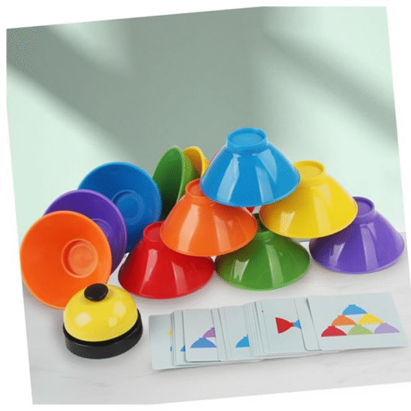 Bols colorés à empiler pour enfants et adultes, jeu d’équilibre et de motricité inspiré Montessori