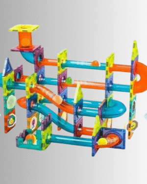 Jeu de construction magnétique coloré de 96 pièces pour enfants, formes géométriques à assembler