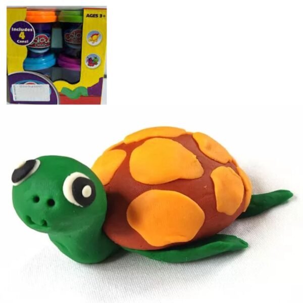 Kit de 4 petits pots de pâte à modeler pour développer motricité fine, créativité et imagination des enfants dès 3 ans au Maroc