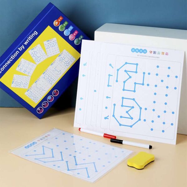 Jeu de pré-écriture et graphisme Montessori pour enfants