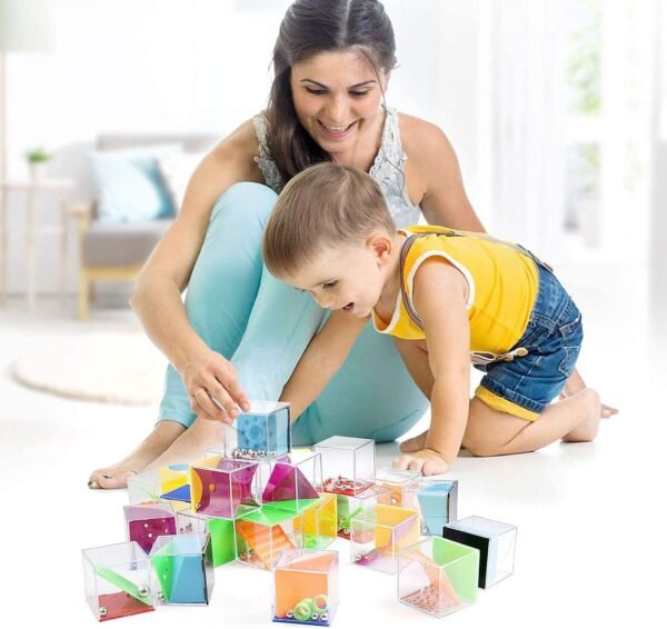 Coffret Bedwina de 24 mini-cubes casse-tête éducatifs pour enfants, adolescents et adultes, jeu 3D ludique et anti-stress, disponible au Maroc
