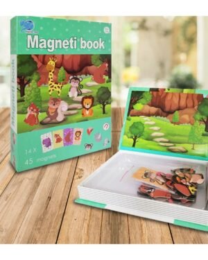 Livre de puzzles magnétiques animaux sauvages pour enfants