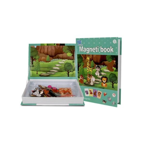 Livre de puzzles magnétiques animaux sauvages pour enfants