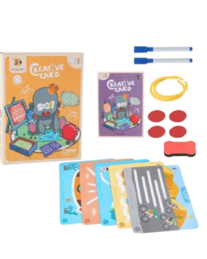 Creative Card – Jeu d’apprentissage de l’écriture pour enfants dès 3 ans.