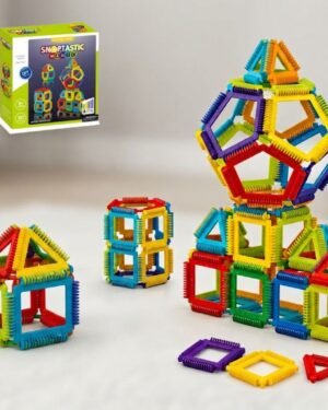 Enfant jouant avec le jeu de construction 3D Snap-Tastic 30 pièces