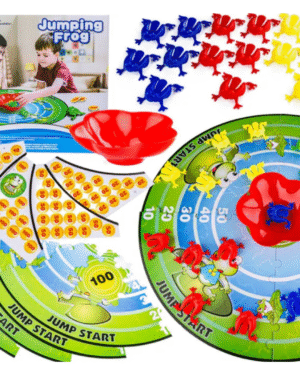 jeu grenouille sauteuse enfant jeu précision coordination famille